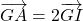 \overrightarrow{GA}= 2\overrightarrow{GI}